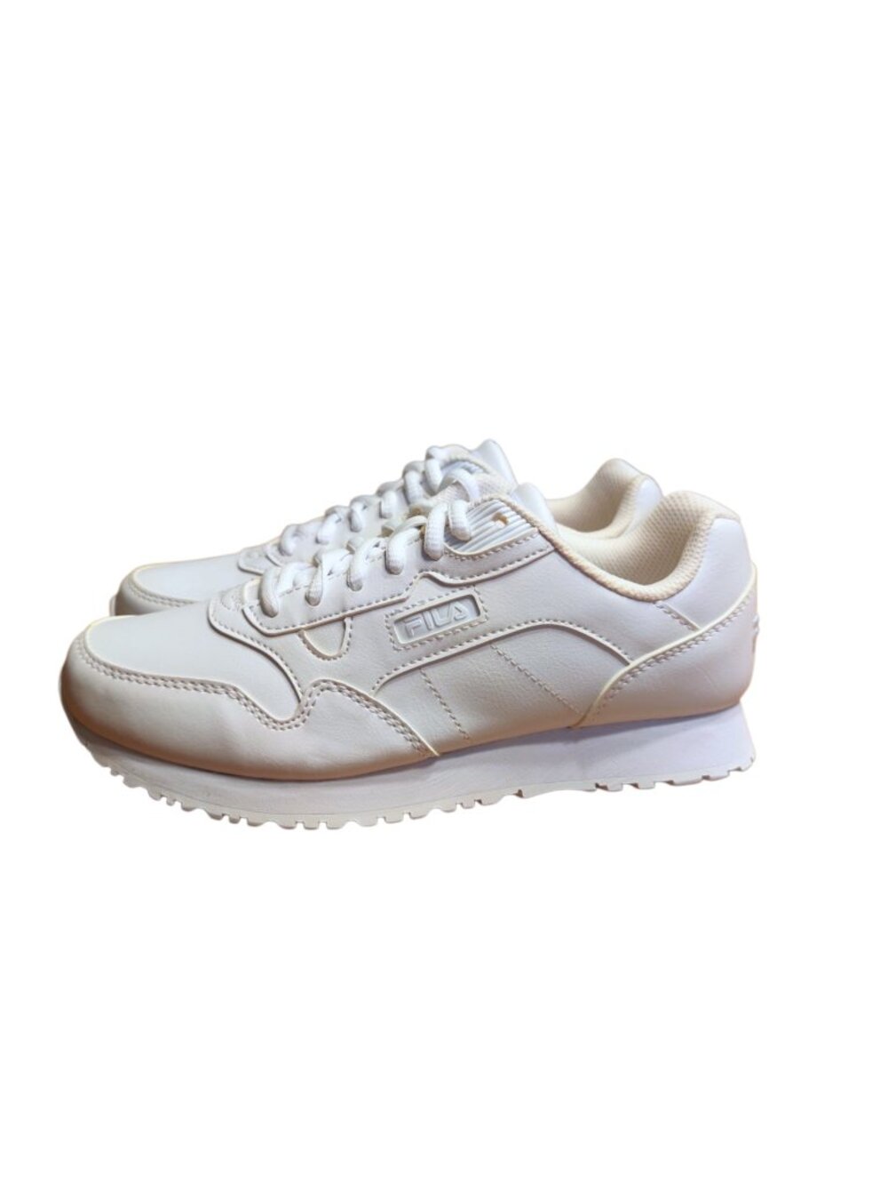 FILA Women's Cress Low Top Lace Up Athletic Sneakers Size 6.5 White 5KM00004-100